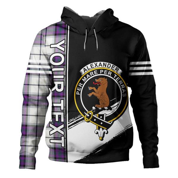 Alexander of Menstry Dress Modern Clan Badge Tartan Hoodie Quarter Style Personalized