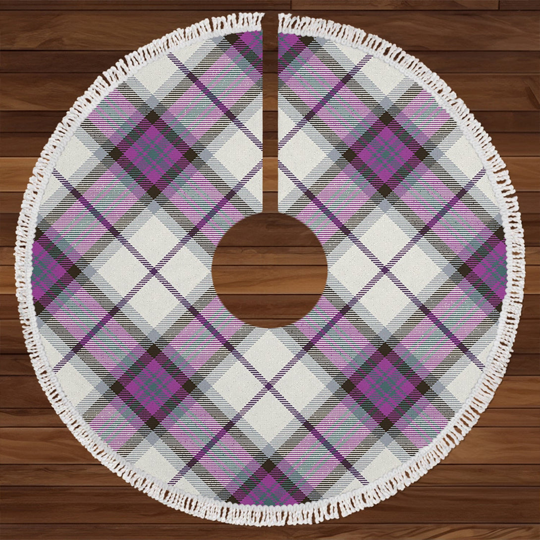 Alexander of Menstry Dress Weathered Clan Badge Tartan Christmas Tree Skirt