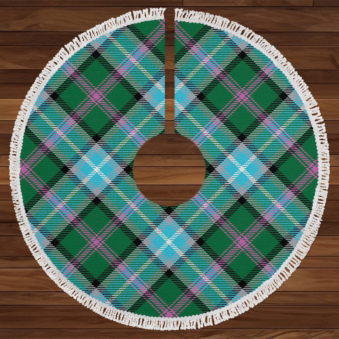 Alexander of Menstry Hunting Ancient Clan Badge Tartan Christmas Tree Skirt