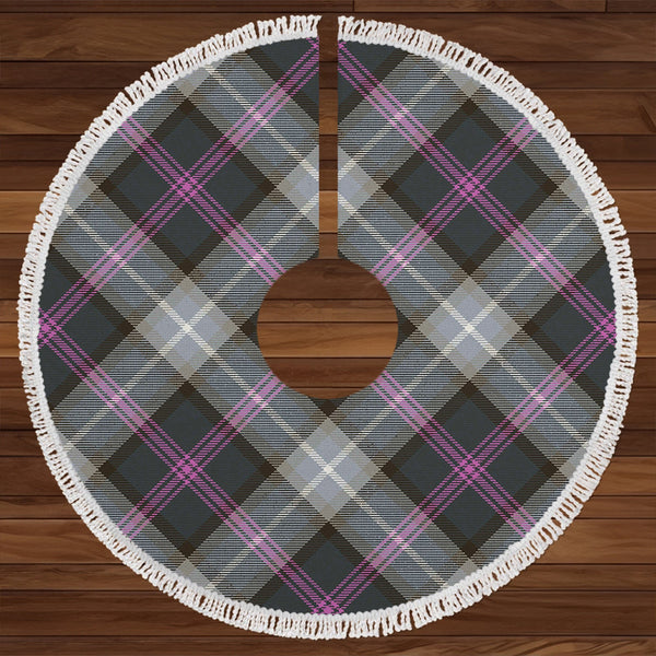 Alexander of Menstry Hunting Weathered Clan Badge Tartan Christmas Tree Skirt