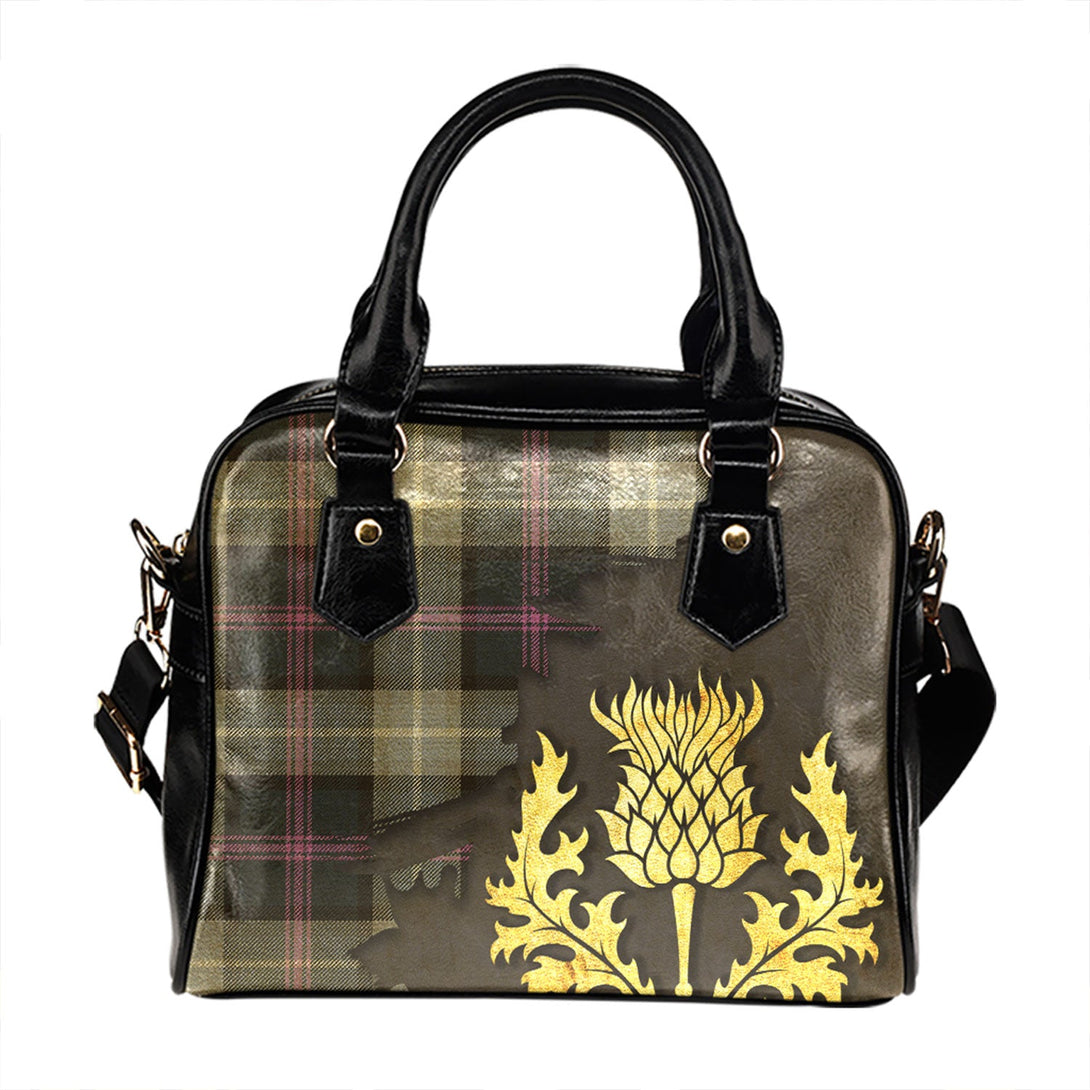 Alexander of Menstry Hunting Weathered Tartan Shoulder Handbag Thistle Oldest Style