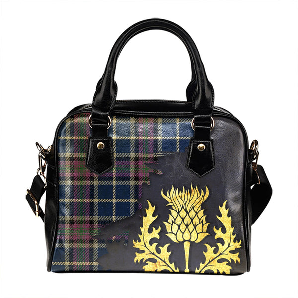 Alexander of Menstry Modern Tartan Shoulder Handbag Thistle Oldest Style