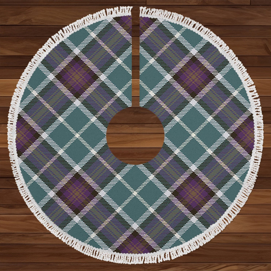 Alexander of Menstry Weathered Clan Badge Tartan Christmas Tree Skirt