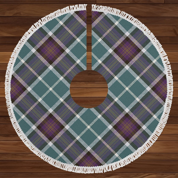 Alexander of Menstry Weathered Clan Badge Tartan Christmas Tree Skirt