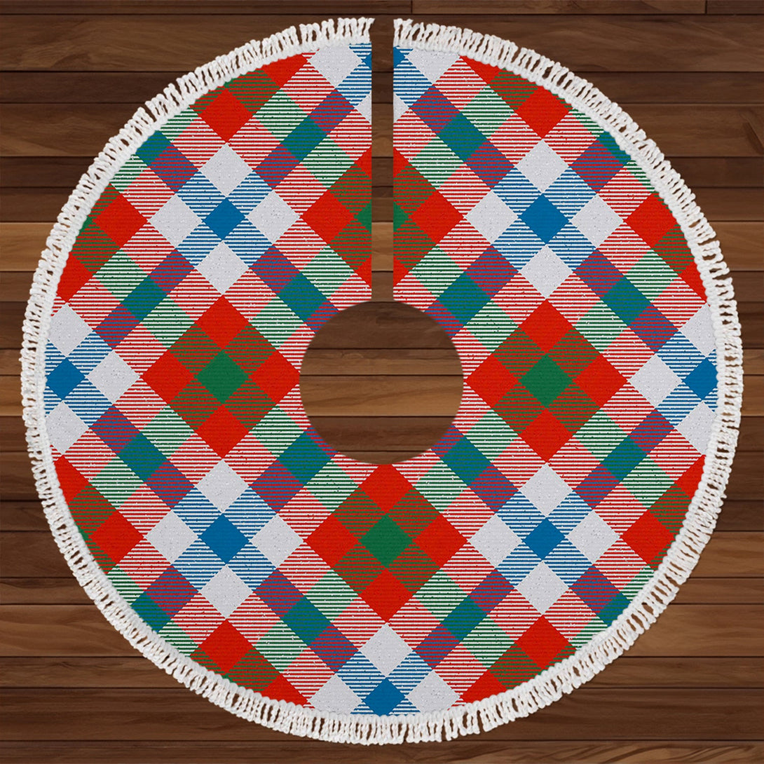 Algarve Ancient Tartan Christmas Tree Skirt