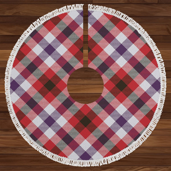 Algarve Weathered Tartan Christmas Tree Skirt