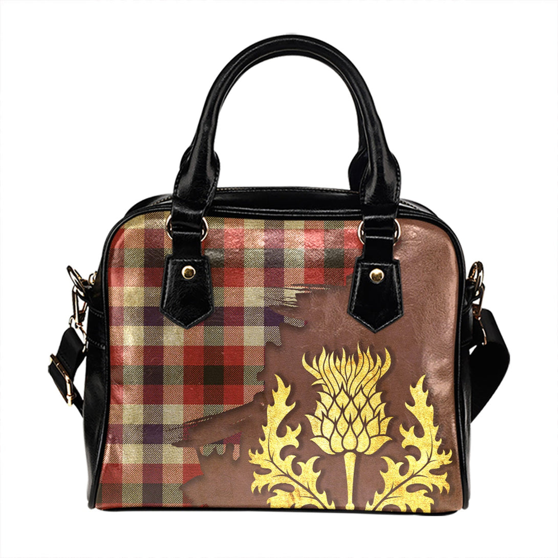 Algarve Weathered Tartan Shoulder Handbag Thistle Oldest Style