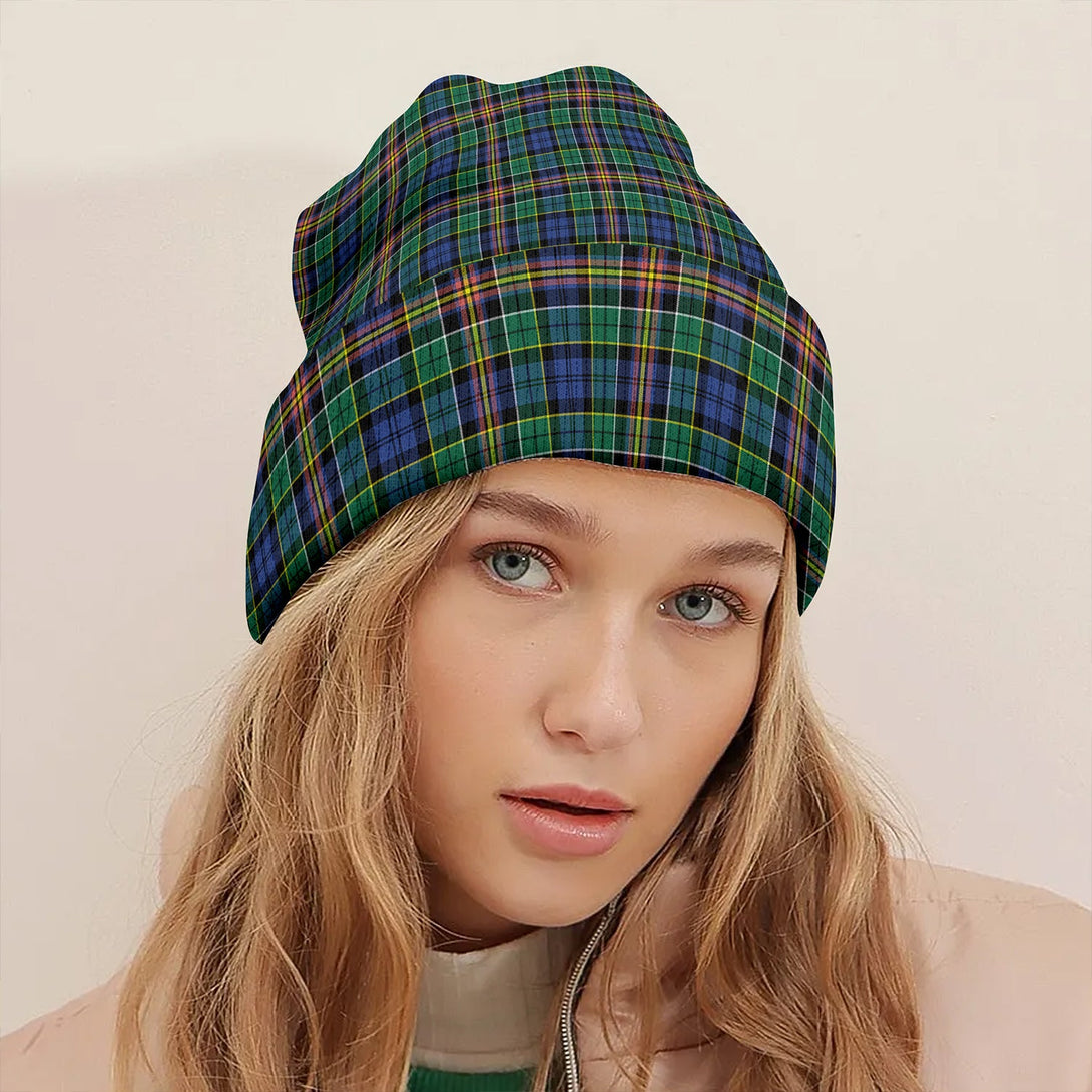 Allison Clan Badge Tartan Knitted Beanie