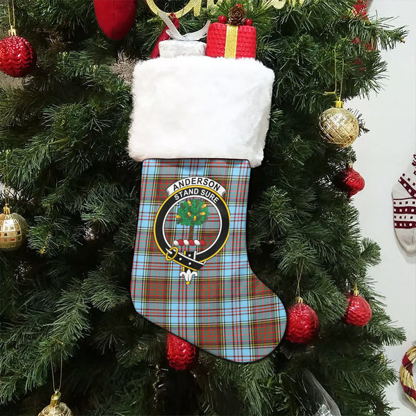 Anderson Ancient Clan Badge Tartan Christmas Stocking