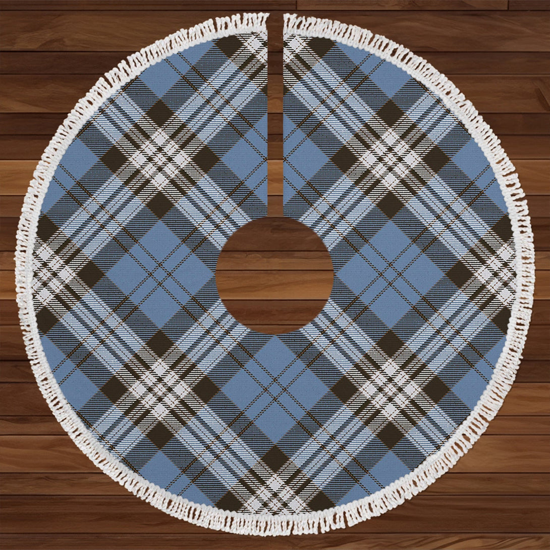 Anderson Blue Weathered Tartan Christmas Tree Skirt