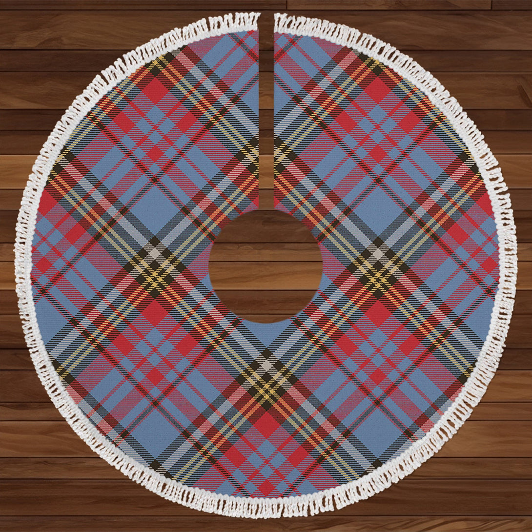 Anderson Blue Westwood Weathered Tartan Christmas Tree Skirt