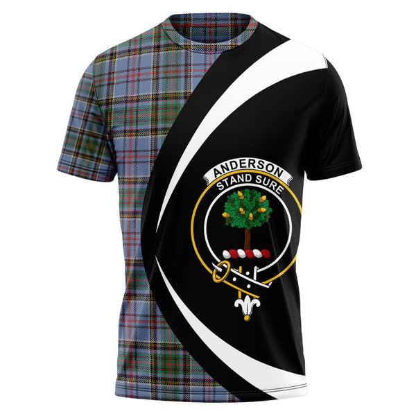 Anderson Old Ancient Clan Badge Tartan T-Shirt Circle Style Personalized