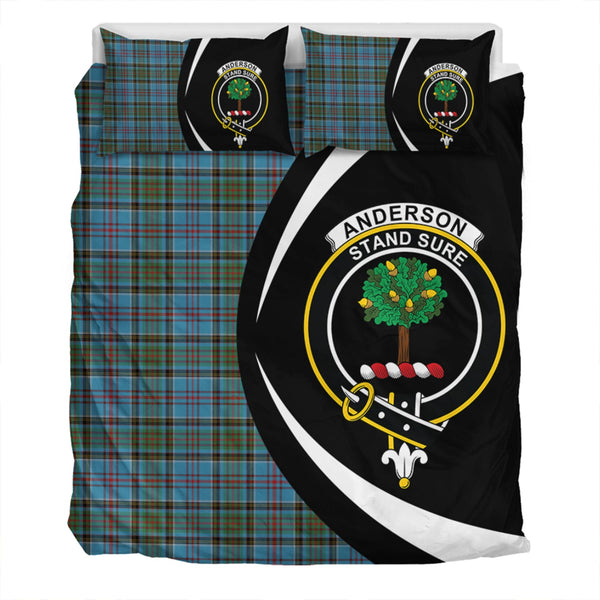 Anderson Old Modern Clan Badge Tartan Bedding Set Circle Style