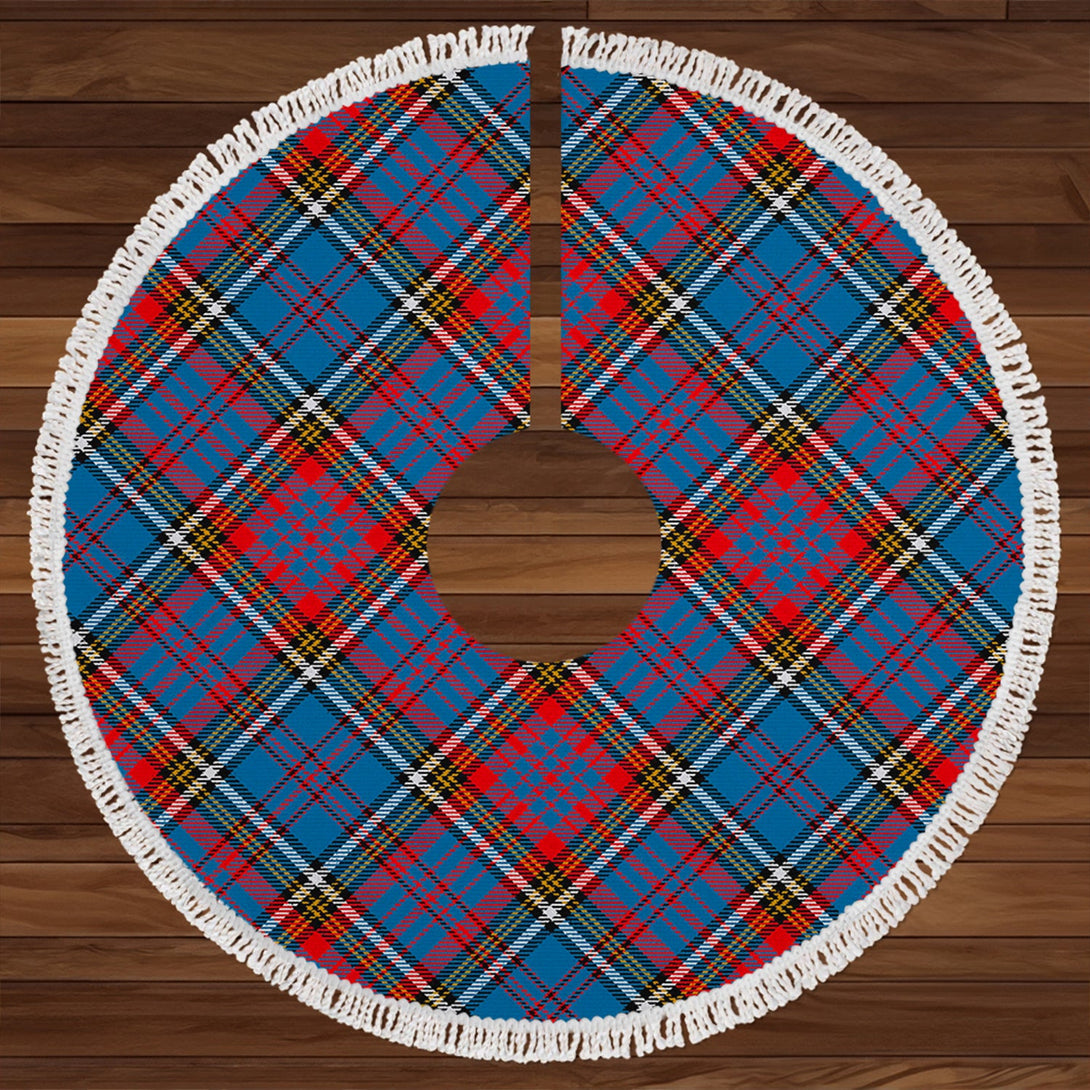 Anderson Red Clan Badge Tartan Christmas Tree Skirt