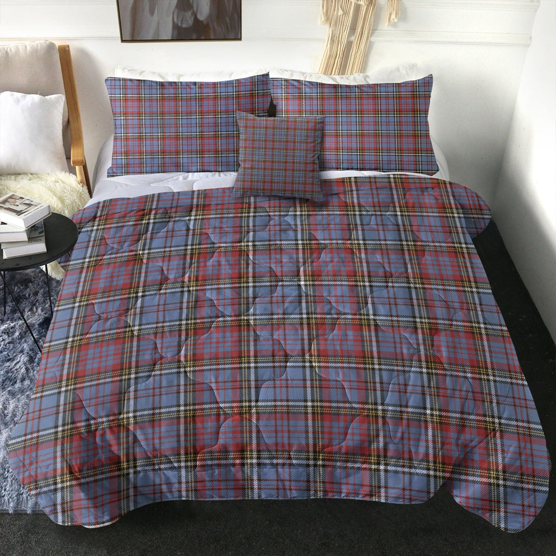 Anderson Red Weathered Clan Badge Tartan Comforter