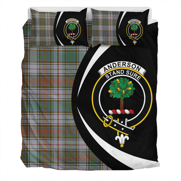 Anderson Ross Ancient Clan Badge Tartan Bedding Set Circle Style