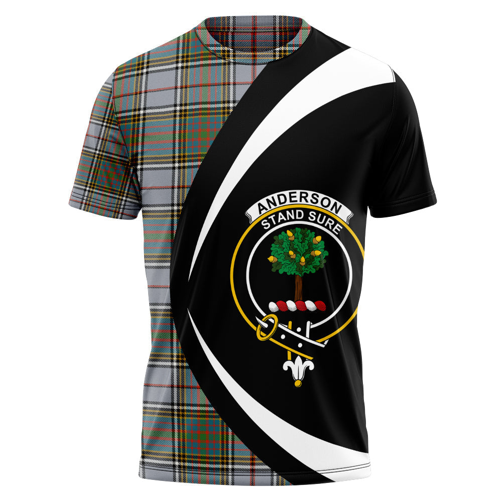 Anderson Ross Ancient Clan Badge Tartan T-Shirt Circle Style Personalized