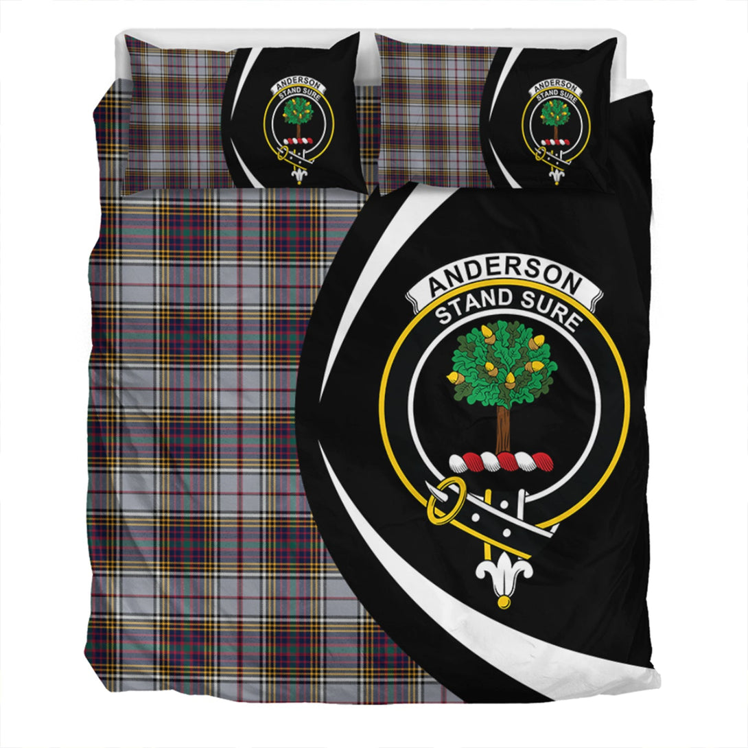 Anderson Ross Modern Clan Badge Tartan Bedding Set Circle Style