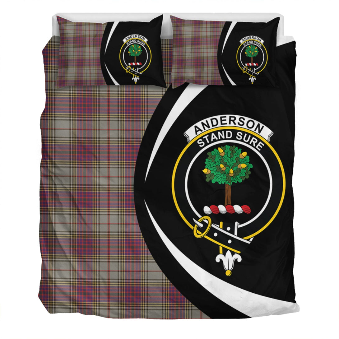 Anderson Ross Weathered Clan Badge Tartan Bedding Set Circle Style