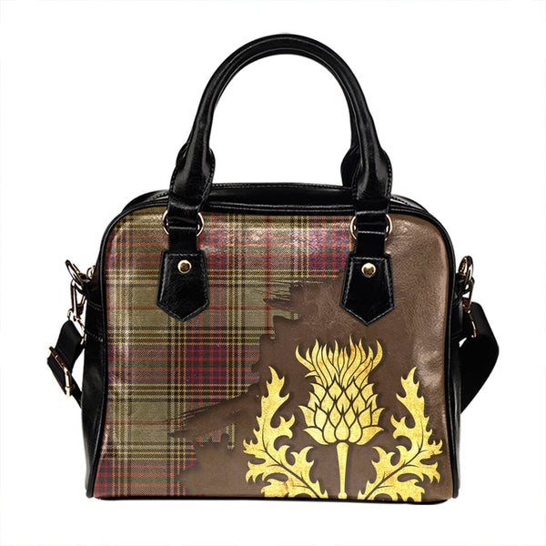 Anderson Ross Weathered Tartan Shoulder Handbag Thistle Oldest Style