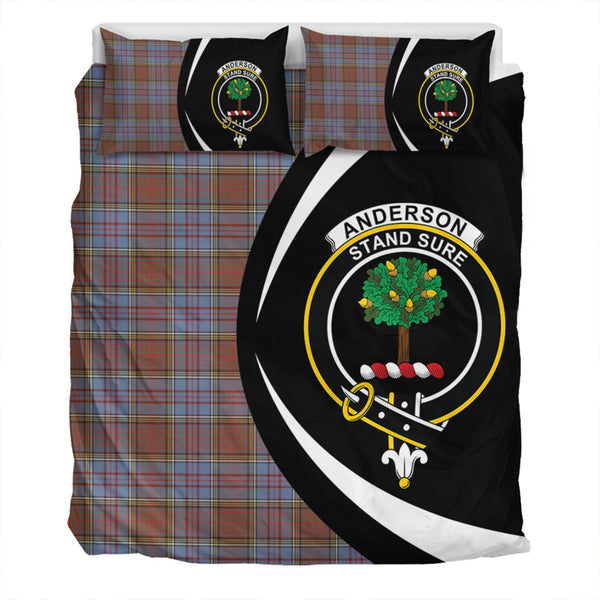 Anderson Weathered Clan Badge Tartan Bedding Set Circle Style