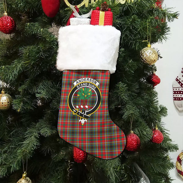 Anderson of Arbrake Clan Badge Tartan Christmas Stocking