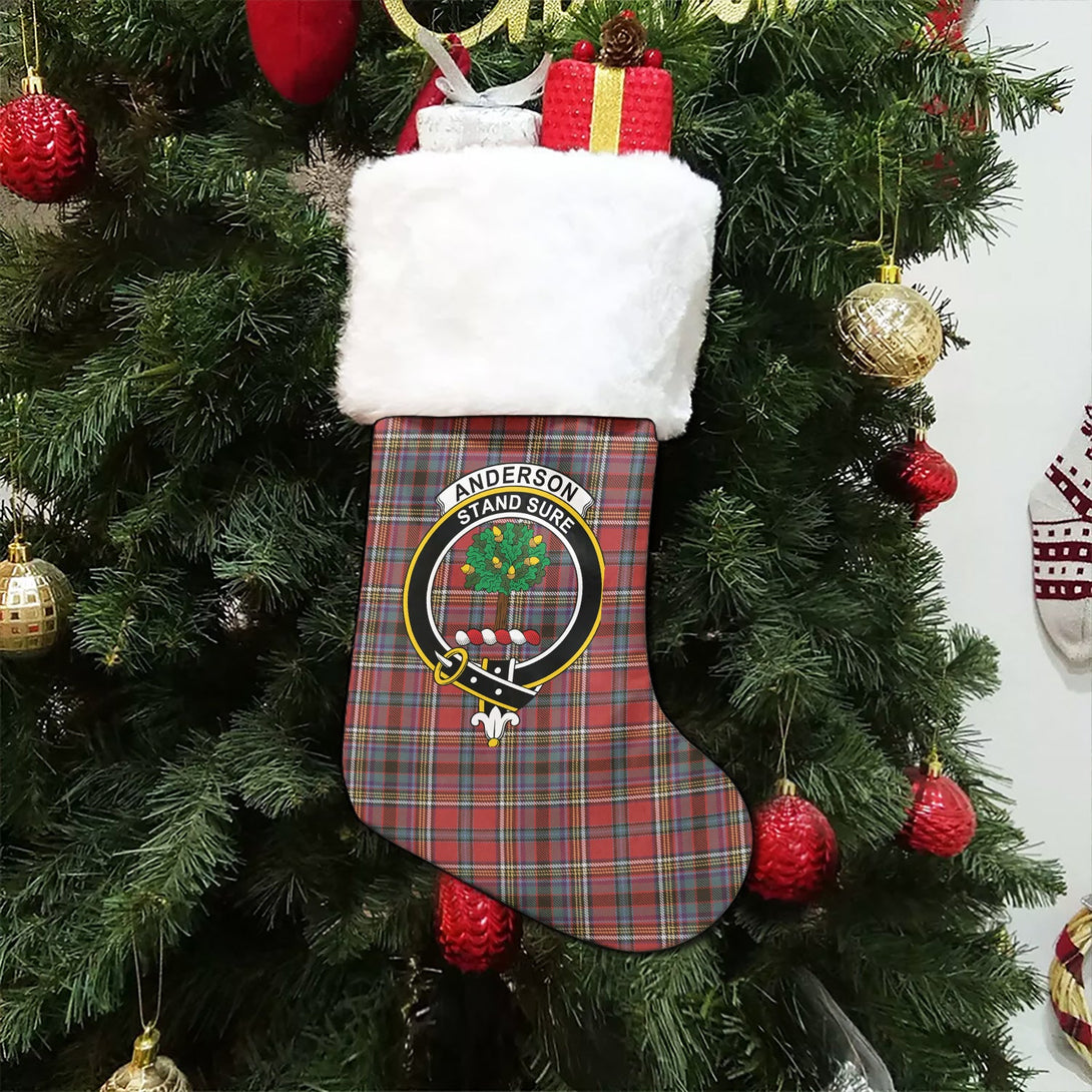 Anderson of Ardbrake Weathered Clan Badge Tartan Christmas Stocking