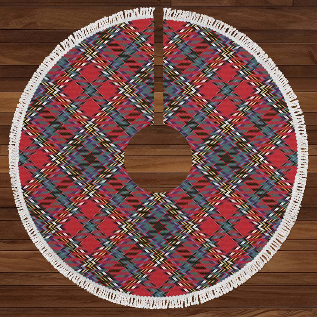 Anderson of Ardbrake Weathered Clan Badge Tartan Christmas Tree Skirt