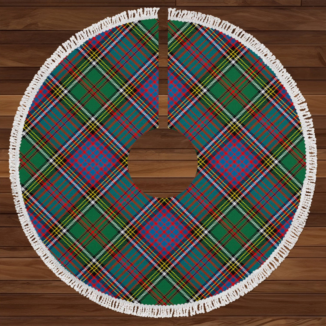 Anderson of Kinneddar Hunting Clan Badge Tartan Christmas Tree Skirt