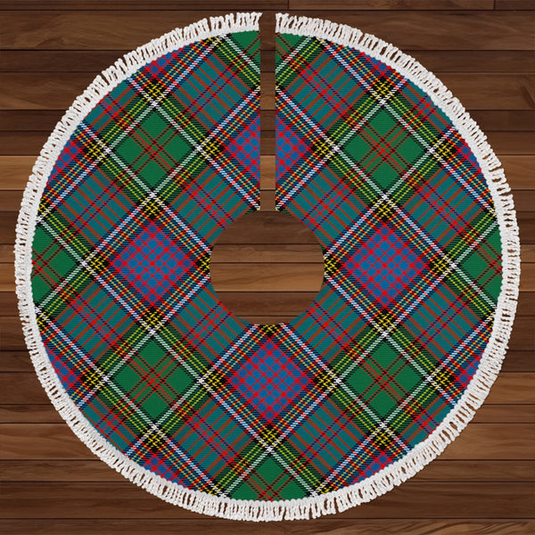 Anderson of Kinneddar Hunting Clan Badge Tartan Christmas Tree Skirt