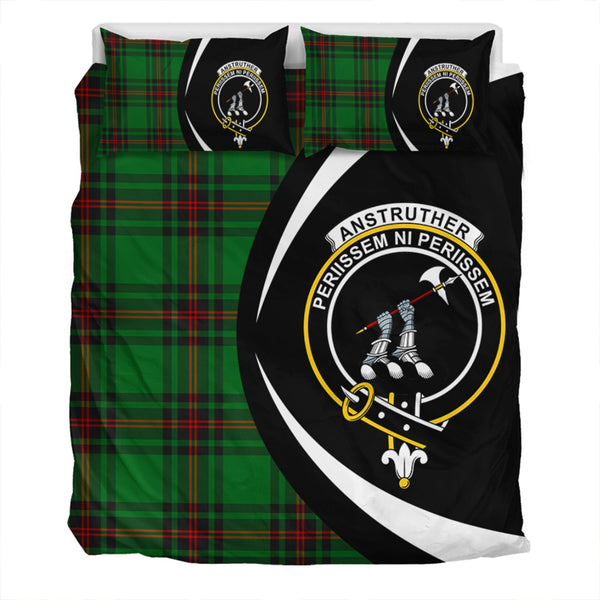 Anstruther Clan Badge Tartan Bedding Set Circle Style