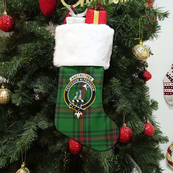 Anstruther Clan Badge Tartan Christmas Stocking