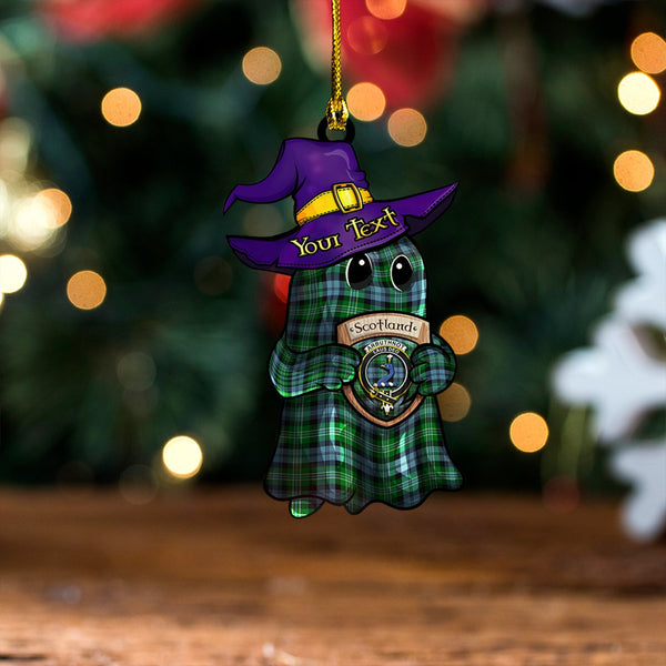 Arbuthnot Ancient Clan Badge Tartan Wood Acrylic Ornament Halloween Ghost