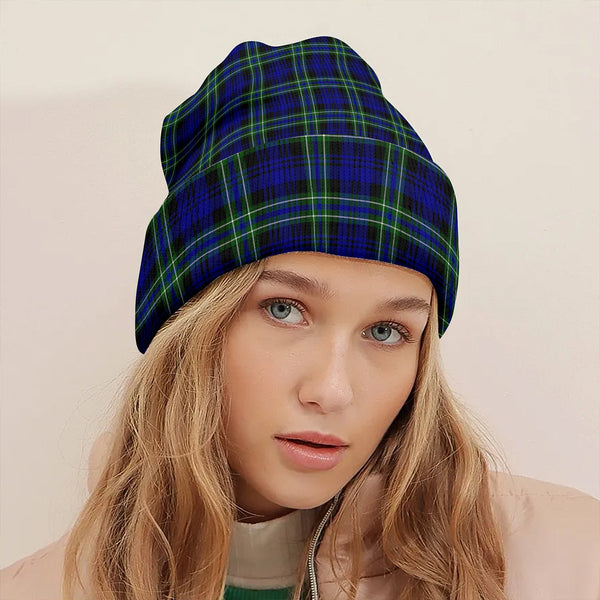 Arbuthnot Modern Clan Badge Tartan Knitted Beanie