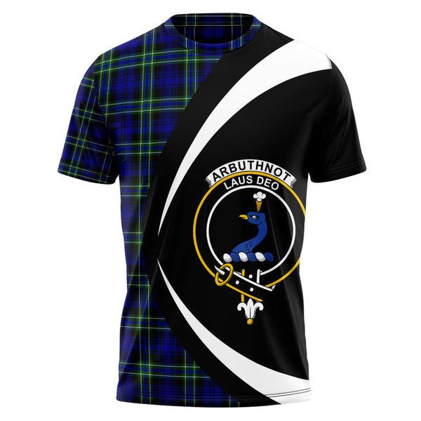 Arbuthnot Modern Clan Badge Tartan T-Shirt Circle Style Personalized