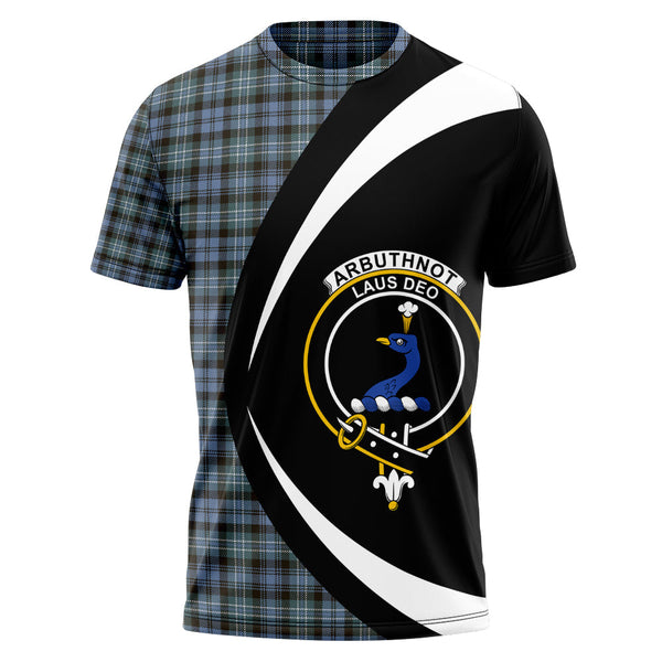 Arbuthnot Weathered Clan Badge Tartan T-Shirt Circle Style Personalized