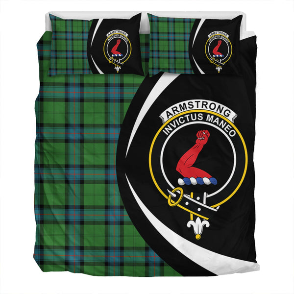 Armstrong Ancient Clan Badge Tartan Bedding Set Circle Style