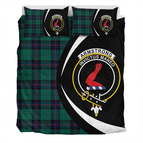 Armstrong Modern Clan Badge Tartan Bedding Set Circle Style