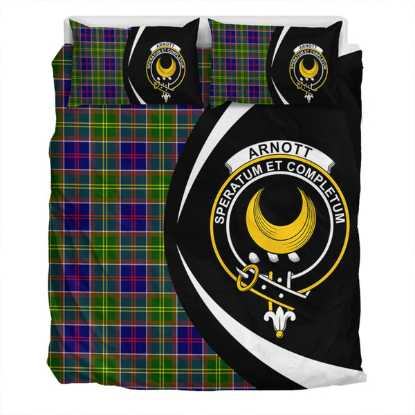 Arnott Clan Badge Tartan Bedding Set Circle Style