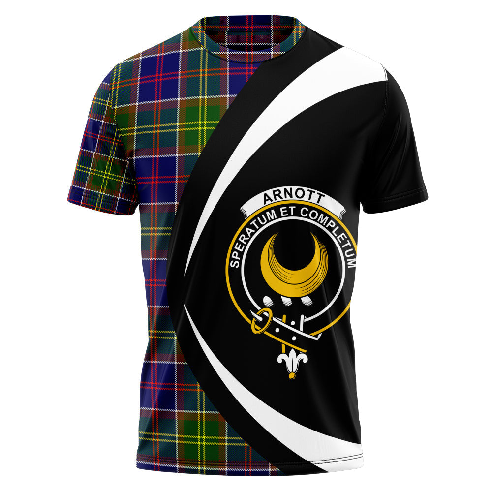 Arnott Clan Badge Tartan T-Shirt Circle Style Personalized