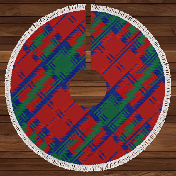 Auchinleck Clan Badge Tartan Christmas Tree Skirt