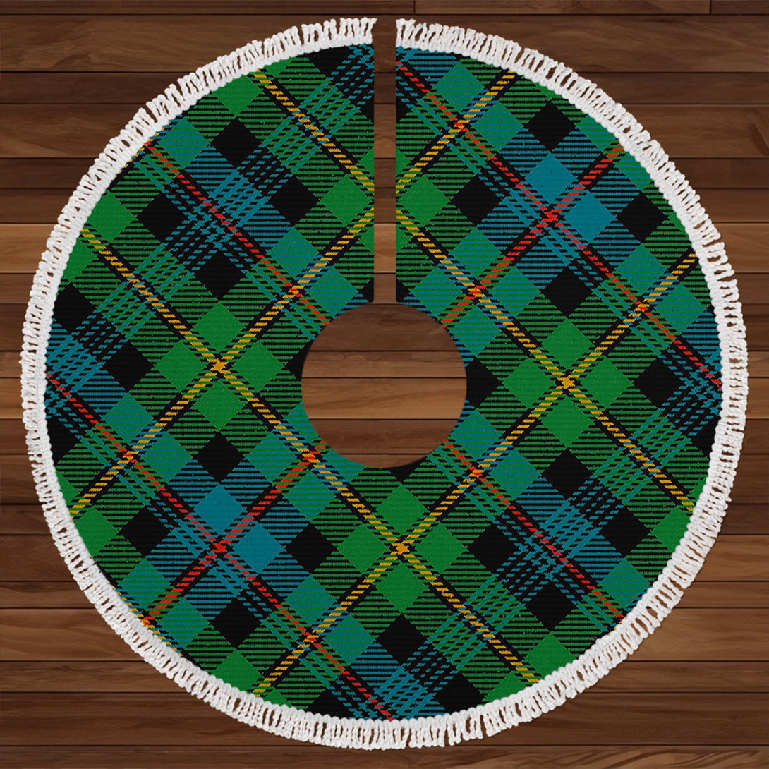 Baillie Ancient Clan Badge Tartan Christmas Tree Skirt