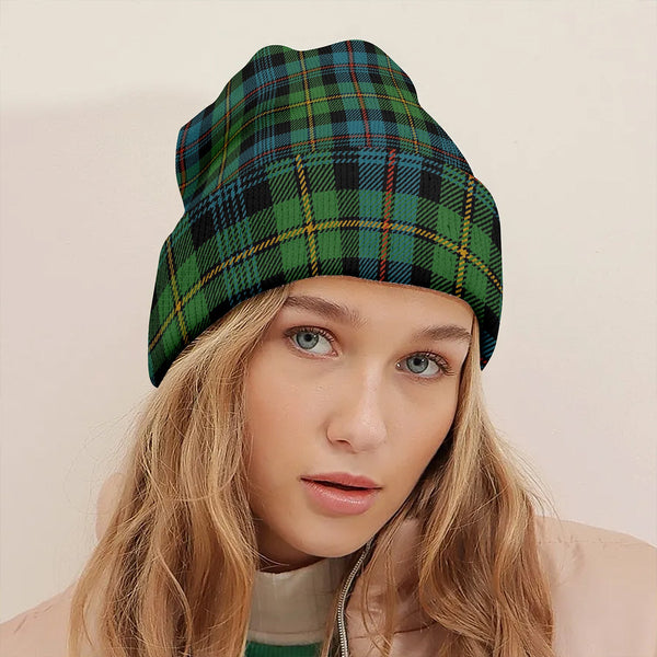 Baillie Ancient Clan Badge Tartan Knitted Beanie