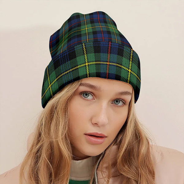 Baillie Modern Clan Badge Tartan Knitted Beanie