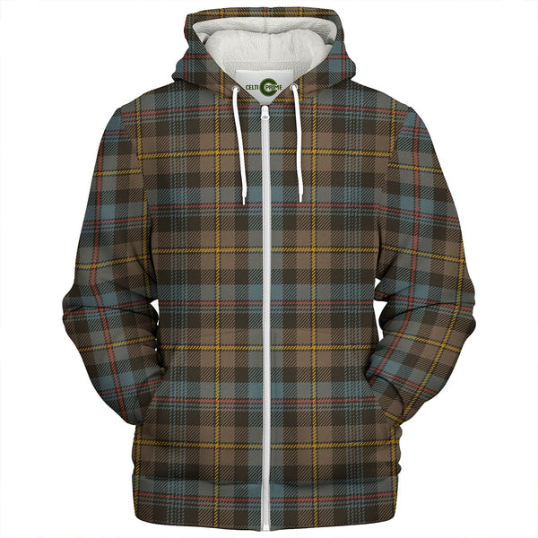 Baillie Weathered Clan Badge Tartan Sherpa Hoodie