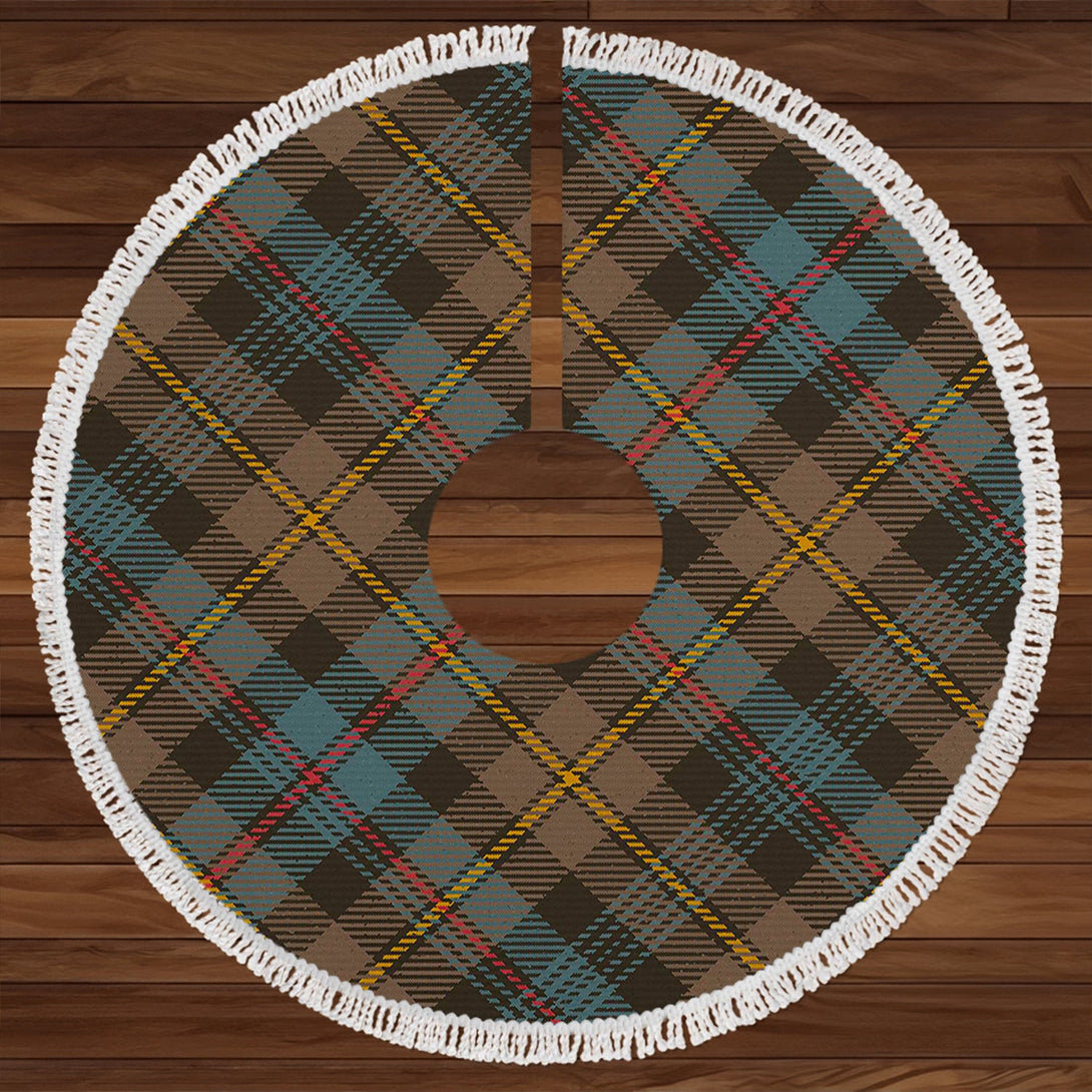 Baillie Weathered Clan Badge Tartan Christmas Tree Skirt