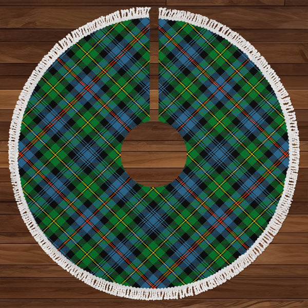 Baillie of Lamington Clan Badge Tartan Christmas Tree Skirt