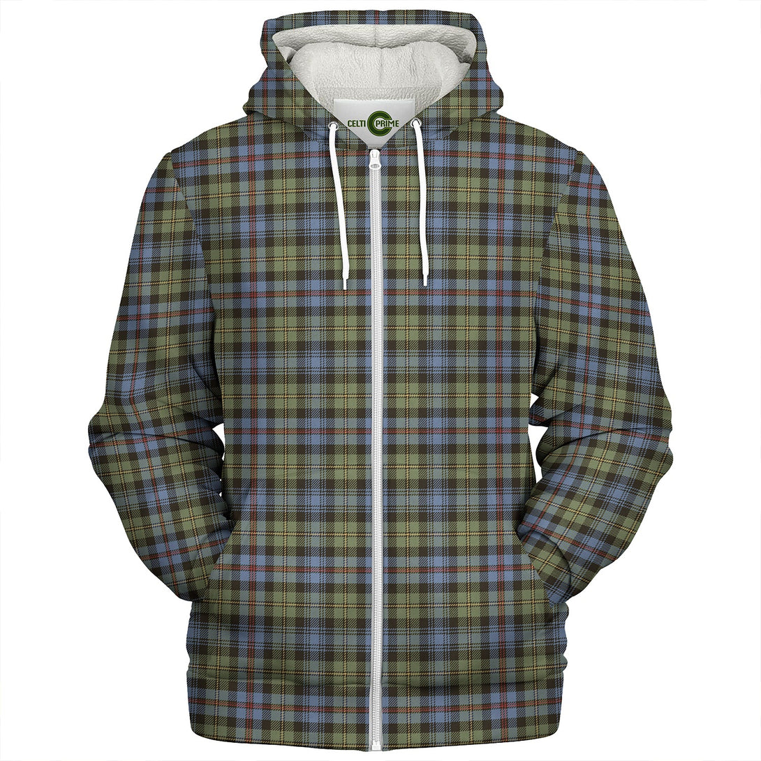 Baillie of Lamington Weathered Clan Badge Tartan Sherpa Hoodie