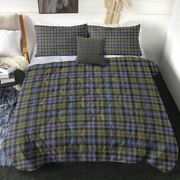 Baillie of Lamington Weathered Clan Badge Tartan Comforter