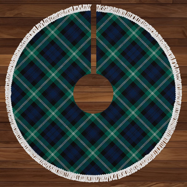 Baillie of Polkemmet Modern Clan Badge Tartan Christmas Tree Skirt